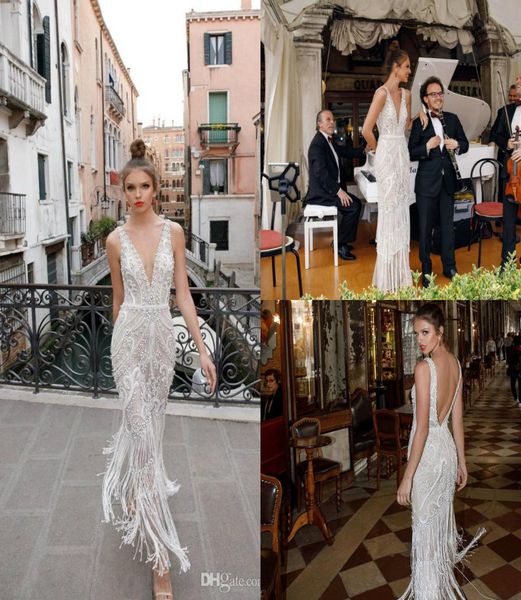 julie vino mermaid wedding dresses deep v neck lace tassel crystal sleeveless backless wedding dress custom made country brid8678179, White
julie vino mermaid wedding dresses deep v neck lace tassel crystal sleeveless backless wedding dress custom made country brid8678179, White