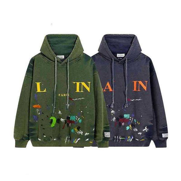 men's hoodies galleryes dept sweatshirts designer luxury lanvins classic sweaters streetwear splash ink graffiti print men's women, Black
men's hoodies galleryes dept sweatshirts designer luxury lanvins classic sweaters streetwear splash ink graffiti print men's women, Black