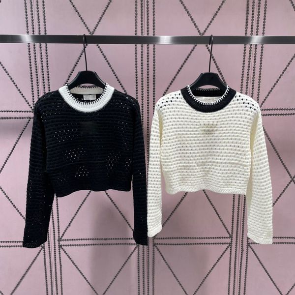 women's long sleeve sweater fashion designer sweaters knitted shirts for women sml, Black
women's long sleeve sweater fashion designer sweaters knitted shirts for women sml, Black