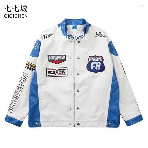 men's jackets men's jackets hip hop pu leather jacket men color blocking letter embroidery spring autumn oversize outerwear coat c, Black;brown
men's jackets men's jackets hip hop pu leather jacket men color blocking letter embroidery spring autumn oversize outerwear coat c, Black;brown