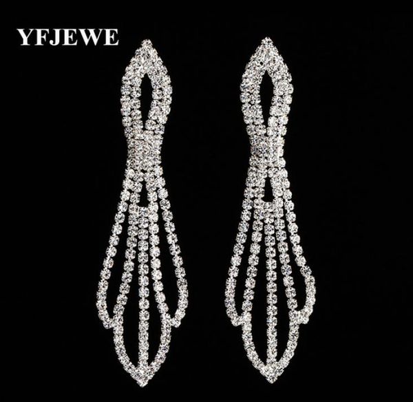 yfjewe new earrings long women pendant earrings long hanging earrings with stones crystal jewelry gifts pendientes mujer e3962110242, Silver
yfjewe new earrings long women pendant earrings long hanging earrings with stones crystal jewelry gifts pendientes mujer e3962110242, Silver