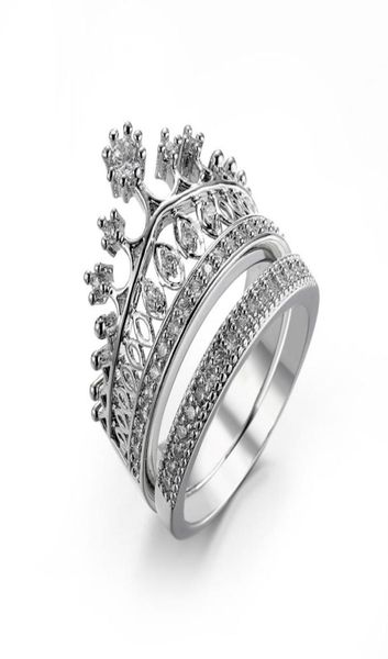 sz610 crown diamonique clear cz white gold filled wedding engagement party ring sets5048000, Silver
sz610 crown diamonique clear cz white gold filled wedding engagement party ring sets5048000, Silver