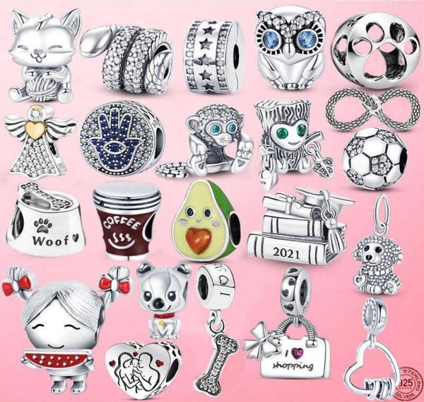 2021 new 925 sterling silver coffee cup dog cz cactus charm beads fit original bracelet fine jewelry gift1009651
2021 new 925 sterling silver coffee cup dog cz cactus charm beads fit original bracelet fine jewelry gift1009651