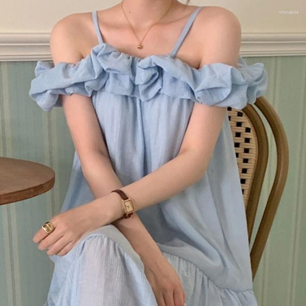 party dresses korean french style temperament slash collar vestidos niche loose tank summer dress petal sleeve ruffle patchwork robe, White;black
party dresses korean french style temperament slash collar vestidos niche loose tank summer dress petal sleeve ruffle patchwork robe, White;black