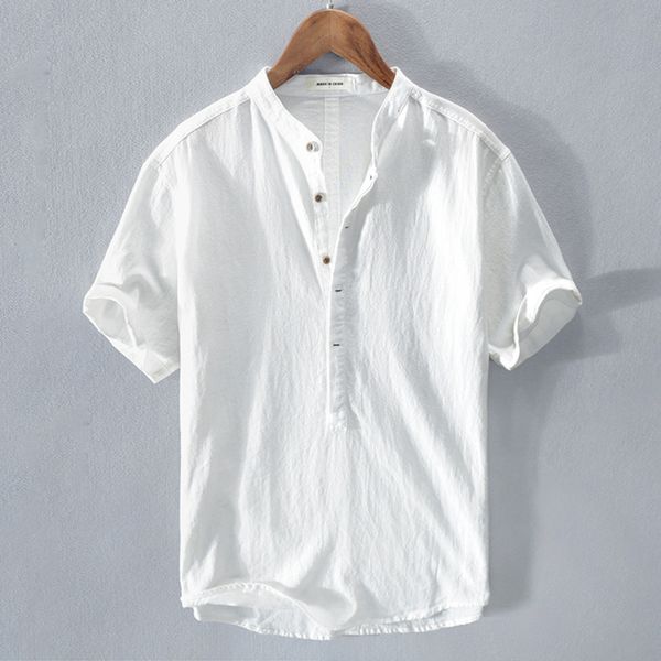 men's t shirts 2023 fashion 100 cotton linen summer short sleeved shirts solid color breathable casual beach style m 3xl 230717, White;black
men's t shirts 2023 fashion 100 cotton linen summer short sleeved shirts solid color breathable casual beach style m 3xl 230717, White;black