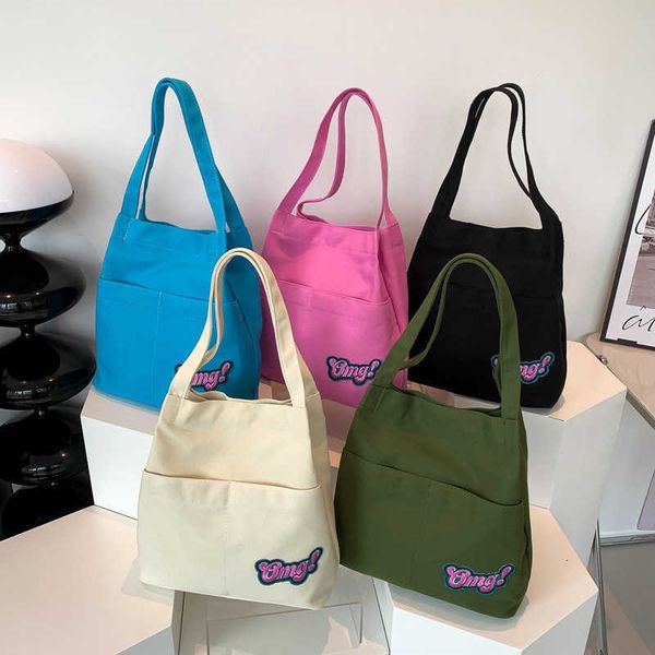 ins style canvas bag large capacity shoulder bag casual and minimalist letter tote bag student commuting bag for class
ins style canvas bag large capacity shoulder bag casual and minimalist letter tote bag student commuting bag for class