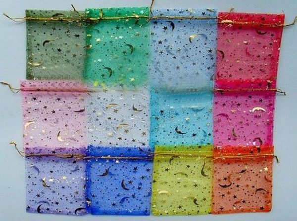 500pcs bronzing yarn bags gift jewelry bags stars moon earrings bracelet storage bag colourful gauze bags 9 12cm9741542, Pink;blue
500pcs bronzing yarn bags gift jewelry bags stars moon earrings bracelet storage bag colourful gauze bags 9 12cm9741542, Pink;blue
