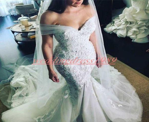 stunning off the shoulder african mermaid wedding dresses lace applique plus size trumpt country bridal gown train bride dress cus9220769, White
stunning off the shoulder african mermaid wedding dresses lace applique plus size trumpt country bridal gown train bride dress cus9220769, White
