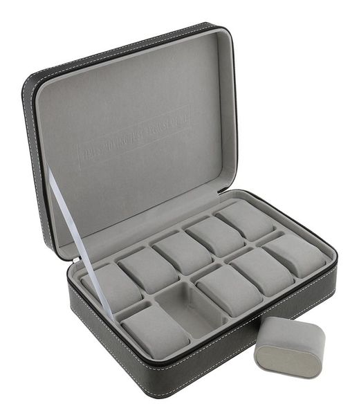 phenovo watch case for 10 slots travel briefcase design leather large compartments with zipper closure jewelry packaging display4855152, Black
phenovo watch case for 10 slots travel briefcase design leather large compartments with zipper closure jewelry packaging display4855152, Black