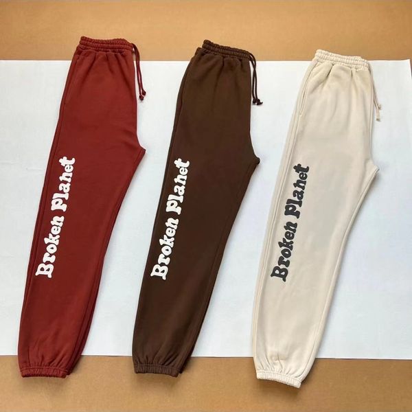 broken planet market bpm small letters star foam printed fashion men women sweatpants matching pair wash water patchwork athleisure pants pl, Black;brown 
broken planet market bpm small letters star foam printed fashion men women sweatpants matching pair wash water patchwork athleisure pants pl, Black;brown