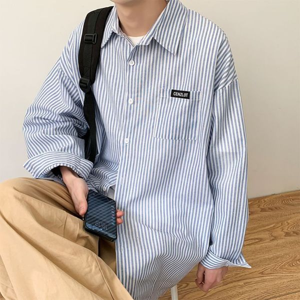men's t shirts korean shirt casual shirts autumn fashion stripe japanese versatile cardigan mens 230717, White;black
men's t shirts korean shirt casual shirts autumn fashion stripe japanese versatile cardigan mens 230717, White;black