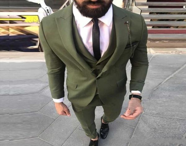 new design one button olive green wedding groom tuxedos peak lapel groomsmen mens dinner blazer suits jacketpantsvesttie 4772468921, Black;gray
new design one button olive green wedding groom tuxedos peak lapel groomsmen mens dinner blazer suits jacketpantsvesttie 4772468921, Black;gray