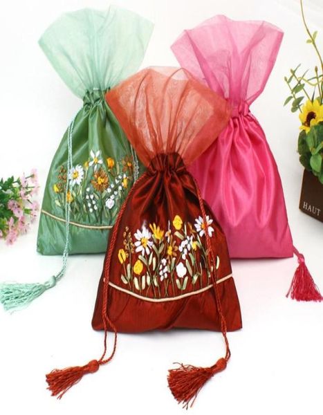 ribbon embroidery organza tassel gift bag candy tea favor pouch satin fabric drawstring lavender jewelry storage pocket 10pcs3799500, Pink;blue
ribbon embroidery organza tassel gift bag candy tea favor pouch satin fabric drawstring lavender jewelry storage pocket 10pcs3799500, Pink;blue