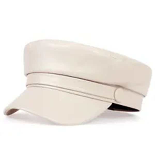 new korean leather beret fashion ladies hat super fire wild hats outdoor leisure caps hat a172, White;black
new korean leather beret fashion ladies hat super fire wild hats outdoor leisure caps hat a172, White;black