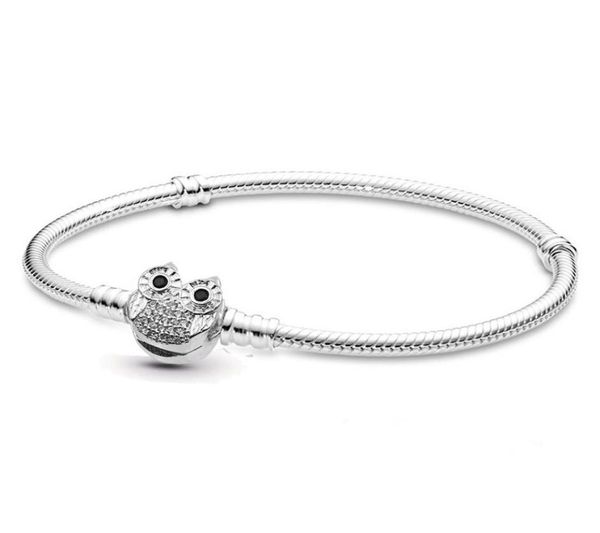3styles 925 silver plated bracelet owl chain bangle with barrel clasp fit european beads bracelets for diy jewelry6604261, Black
3styles 925 silver plated bracelet owl chain bangle with barrel clasp fit european beads bracelets for diy jewelry6604261, Black