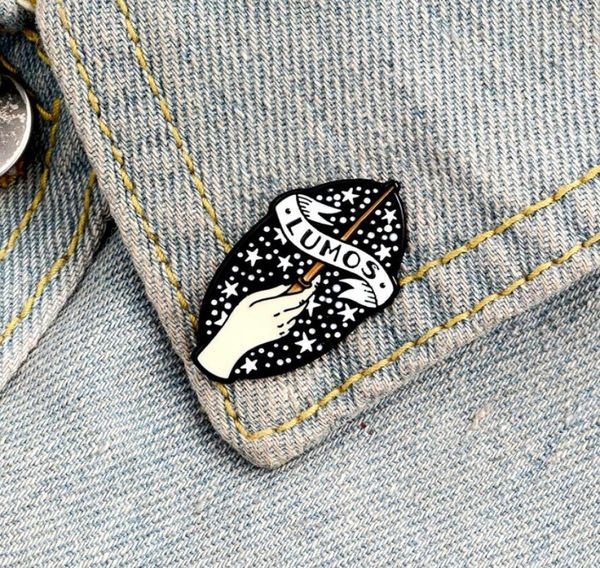 new cartoon lumos magic wand spells magician enamel pins enchanted pentagram sky lapel badges brooches backpack jewelry gift for s1525618, Gray
new cartoon lumos magic wand spells magician enamel pins enchanted pentagram sky lapel badges brooches backpack jewelry gift for s1525618, Gray