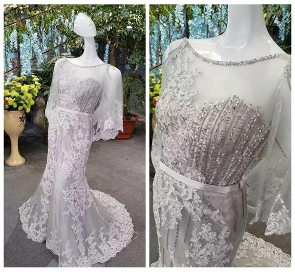 2020 see through mermaid wedding dresses beaded and sequins lace appliques silver wedding dresses with 34 sleeve chic boho weddin9880182, White
2020 see through mermaid wedding dresses beaded and sequins lace appliques silver wedding dresses with 34 sleeve chic boho weddin9880182, White