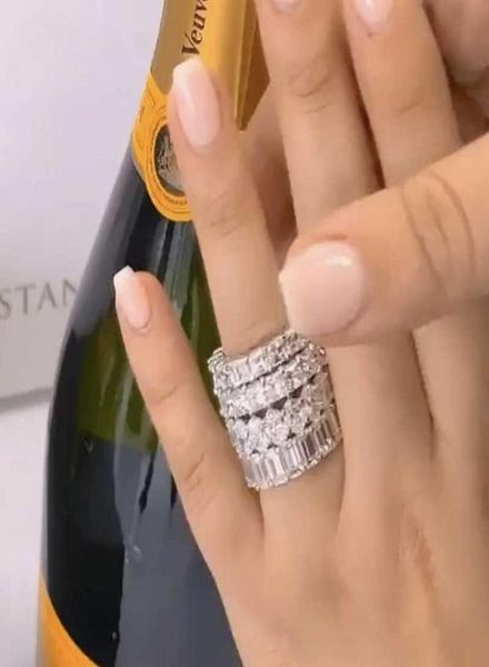 cluster rings luxury 925 sterling silver pave setting full created moissanite diamond eternity engagement wedding for women men je8770335, Golden;silver
cluster rings luxury 925 sterling silver pave setting full created moissanite diamond eternity engagement wedding for women men je8770335, Golden;silver