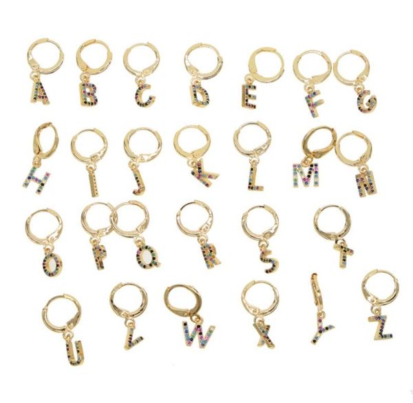 26 initial dangle earring colorful cz paved alphabet charms simple customize name letter jewelry3028346, Silver
26 initial dangle earring colorful cz paved alphabet charms simple customize name letter jewelry3028346, Silver