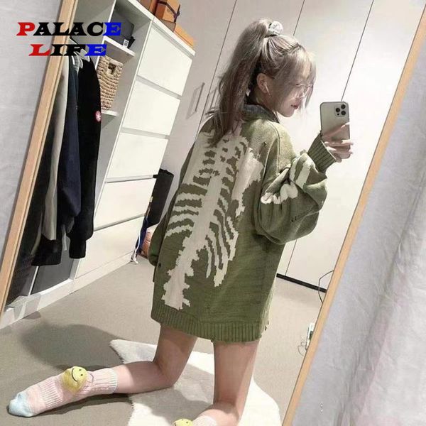 men's sweaters men oversized sweater green loose skeleton bone printing woman high street damage hole vintage 1 1 knitted sweater 23071, White;black
men's sweaters men oversized sweater green loose skeleton bone printing woman high street damage hole vintage 1 1 knitted sweater 23071, White;black