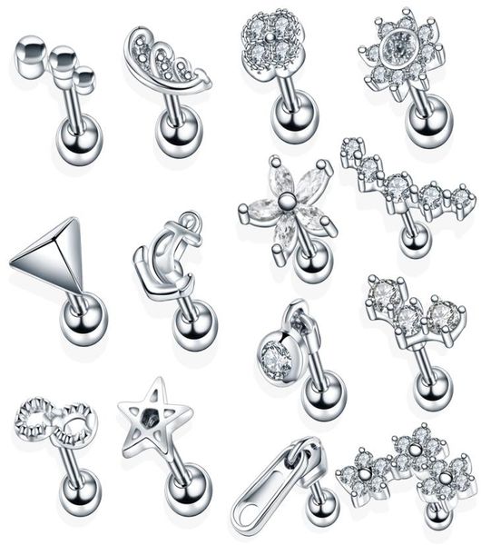 1pc steel crystal flower lage helix orelha ear stud tragus barbell piercing labret lip rings charming jewelry 16g6374044, Golden;silver
1pc steel crystal flower lage helix orelha ear stud tragus barbell piercing labret lip rings charming jewelry 16g6374044, Golden;silver
