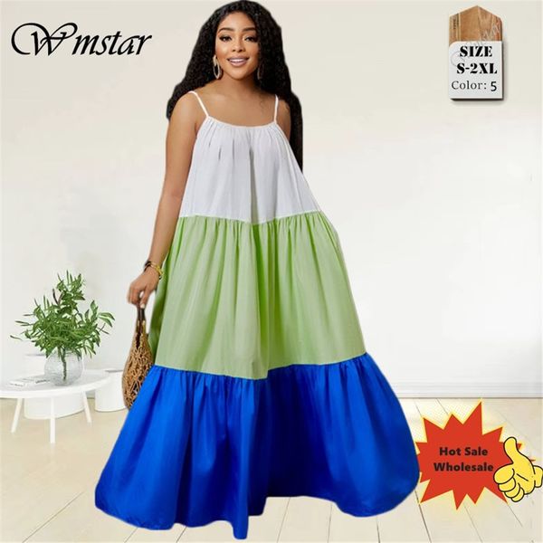 plus size dresses wmstar dresses women's clothing slip sleeveless solid patchwork flared big hem maxi party dress summer wholesale drop, Black
plus size dresses wmstar dresses women's clothing slip sleeveless solid patchwork flared big hem maxi party dress summer wholesale drop, Black