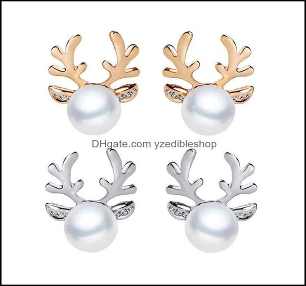 stud earrings jewelry luxury pearl antlers christmas reindeer elk animal rhinestone crystal sier for women girls fashion drop deli9911392, Golden;silver
stud earrings jewelry luxury pearl antlers christmas reindeer elk animal rhinestone crystal sier for women girls fashion drop deli9911392, Golden;silver