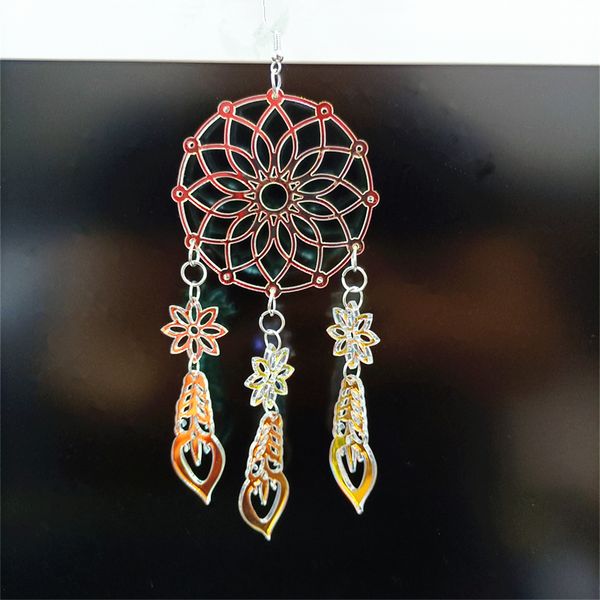 dreamcatcher vintage dangle earrings women iridescent ethnic long hollow carved disc iridescence retro acrylic jewelry, Silver
dreamcatcher vintage dangle earrings women iridescent ethnic long hollow carved disc iridescence retro acrylic jewelry, Silver