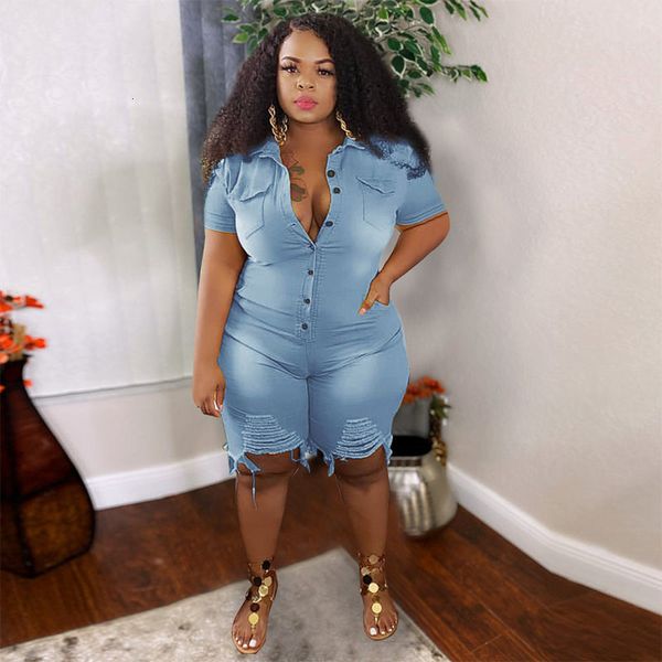 women's plus size jumpsuits rompers plus size clothing jeans jumpsuits women l5xl short sleeve bodysuit ripped denim shorts jumpsuits w, Black
women's plus size jumpsuits rompers plus size clothing jeans jumpsuits women l5xl short sleeve bodysuit ripped denim shorts jumpsuits w, Black