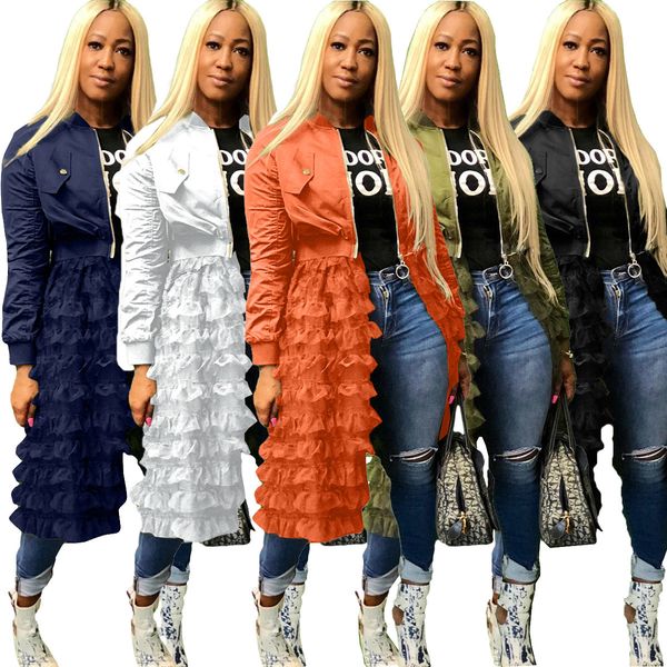 women's plus size outerwear coats arrivals s 3x 4x 5xl fashion zipper solid color jacket mesh lace dress plus size women jacket fall wi, Black
women's plus size outerwear coats arrivals s 3x 4x 5xl fashion zipper solid color jacket mesh lace dress plus size women jacket fall wi, Black