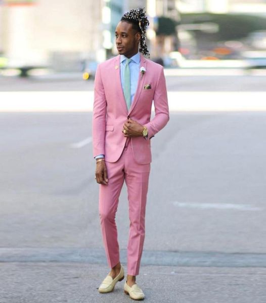 pink slim fit groom wear one button notched lapel two pieces wedding tuxedos custom made suits set5766473, Black;gray
pink slim fit groom wear one button notched lapel two pieces wedding tuxedos custom made suits set5766473, Black;gray