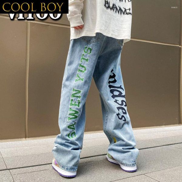men's jeans e boy y2k clothes jeansy letter straight trousers denim casual wide leg pants for men streetwear korean, Blue
men's jeans e boy y2k clothes jeansy letter straight trousers denim casual wide leg pants for men streetwear korean, Blue