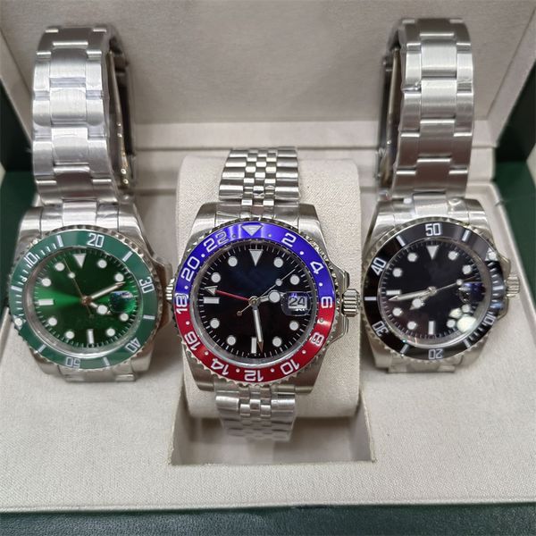 mens/womens watches automatic mechanical 40mm watch 904l stainless steel blue black ceramic sapphire glass super luminous wristwatches montr, Slivery;brown
mens/womens watches automatic mechanical 40mm watch 904l stainless steel blue black ceramic sapphire glass super luminous wristwatches montr, Slivery;brown