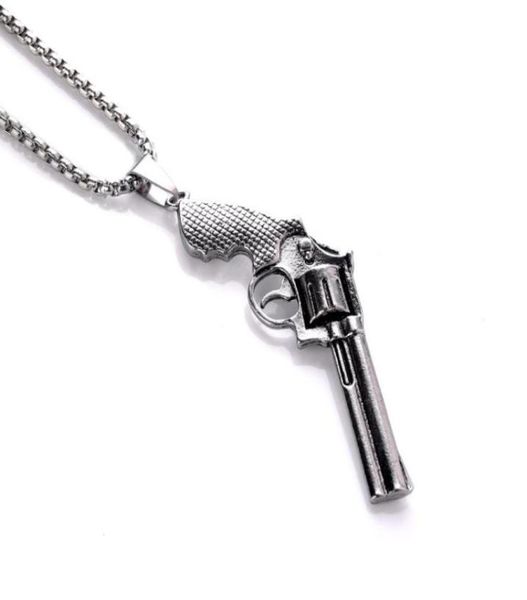 retro revolver pendant necklace men039s fashion personality hip hop trendy jewelry necklaces5969089, Silver
retro revolver pendant necklace men039s fashion personality hip hop trendy jewelry necklaces5969089, Silver