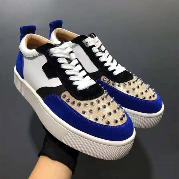 2023 designer red bottom low-men's shoes versatile rivets shoes thick soles lace-up casual board red soles shoe fashion bottomes sneake, Black
2023 designer red bottom low-men's shoes versatile rivets shoes thick soles lace-up casual board red soles shoe fashion bottomes sneake, Black