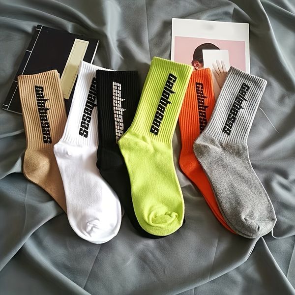 6pairs trendy hip hop skateboard socks sweat-absorbing anti-odor men's stockings, Black
6pairs trendy hip hop skateboard socks sweat-absorbing anti-odor men's stockings, Black