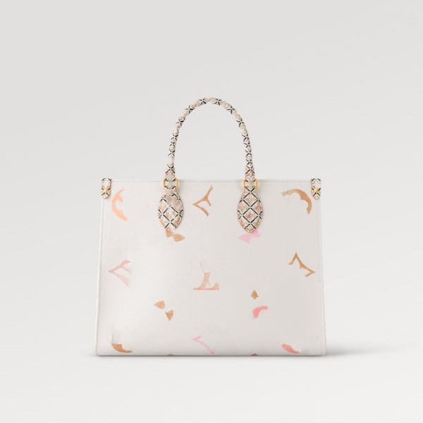 new explosion women's bags beige coated canvas handbag onthe go mm shopping textile lining gold color hardware double pocket france ita
new explosion women's bags beige coated canvas handbag onthe go mm shopping textile lining gold color hardware double pocket france ita