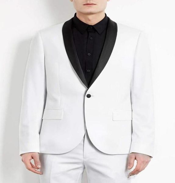 new custom slim fit white men suits wedding black shawl lapel groom tuxedos handsome groomsmen suit man blazer 2 piece jacketpan9507898, Black;gray
new custom slim fit white men suits wedding black shawl lapel groom tuxedos handsome groomsmen suit man blazer 2 piece jacketpan9507898, Black;gray