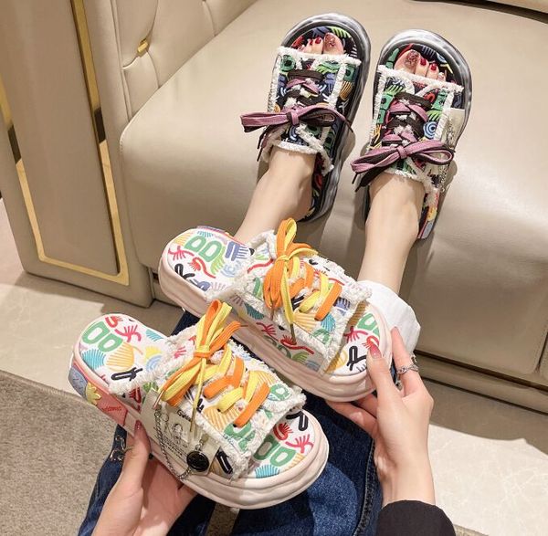 woman butterfly-knot house slippers platform pantofle heeled mules on a wedge increased internal flat new high girls shoes 35-40, Black
woman butterfly-knot house slippers platform pantofle heeled mules on a wedge increased internal flat new high girls shoes 35-40, Black