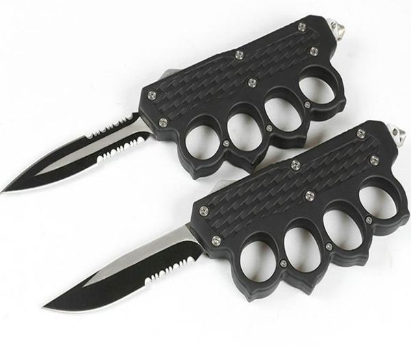 knuckle auto tactical knife 440c double actionsingle edge serrated blade edc pocket gift knives with nylon bag8655615
knuckle auto tactical knife 440c double actionsingle edge serrated blade edc pocket gift knives with nylon bag8655615