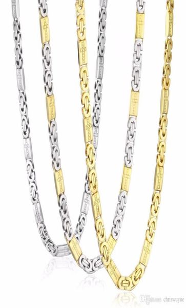 stainless steel necklace mens chain byzantine carved cross men jewelry gold silver tone 8mm width 55cm length 22inch2827373
stainless steel necklace mens chain byzantine carved cross men jewelry gold silver tone 8mm width 55cm length 22inch2827373