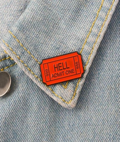 hell admit one 666 enamel brooch hell ticket pins denim clothes bag buckle button badge gothic punk jewelry gift for friends2921196, Gray
hell admit one 666 enamel brooch hell ticket pins denim clothes bag buckle button badge gothic punk jewelry gift for friends2921196, Gray