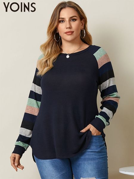 women's plus size t-shirt yoins 4xl women blouses autumn casual long sleeve patchwork shirt fashion tunic streetwear blusas plus size w, Black
women's plus size t-shirt yoins 4xl women blouses autumn casual long sleeve patchwork shirt fashion tunic streetwear blusas plus size w, Black