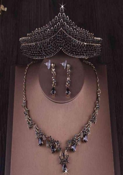 baroque vintage gold black crystal heart bridal jewelry sets crown tiaras necklace earrings wedding dubai set 2107019480075, Slivery;golden
baroque vintage gold black crystal heart bridal jewelry sets crown tiaras necklace earrings wedding dubai set 2107019480075, Slivery;golden