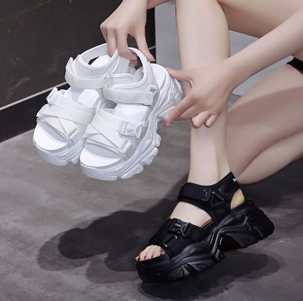buckle chunky sandals women summer shiny crystal platform sandals woman fashion pleated thick bottom sandalias, Black
buckle chunky sandals women summer shiny crystal platform sandals woman fashion pleated thick bottom sandalias, Black