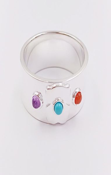 super power ring with amethyst ceramic and rhodonite 925 sterling andy jewel c8124056201524640, Silver
super power ring with amethyst ceramic and rhodonite 925 sterling andy jewel c8124056201524640, Silver