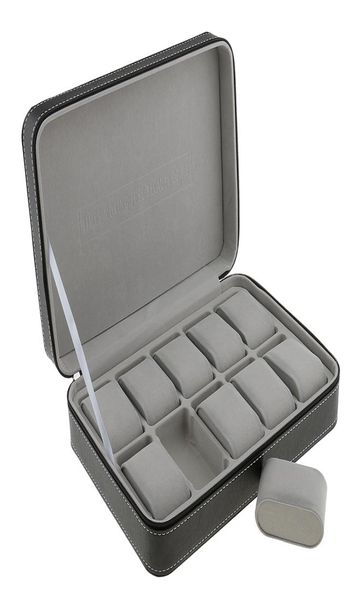 phenovo watch case for 10 slots travel briefcase design leather large compartments with zipper closure jewelry packaging display5882615, Black
phenovo watch case for 10 slots travel briefcase design leather large compartments with zipper closure jewelry packaging display5882615, Black