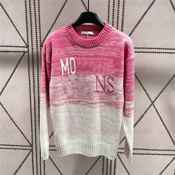 womens knit sweater designer jumper women stylish pink gradient crew neck pullover long sleeve knitwear autumn warm clothing designers sweat, White;black
womens knit sweater designer jumper women stylish pink gradient crew neck pullover long sleeve knitwear autumn warm clothing designers sweat, White;black