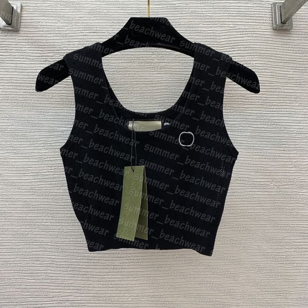 women knit tank letter embroidered tanks spring summer crop designer sport top, White
women knit tank letter embroidered tanks spring summer crop designer sport top, White
