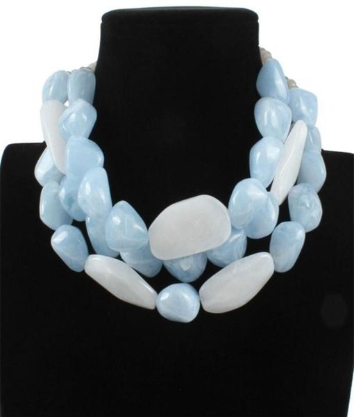 new big irregular resin necklace women bohemian multi layer strand african necklace collare collares de moda chunky collier y200736250144, Silver
new big irregular resin necklace women bohemian multi layer strand african necklace collare collares de moda chunky collier y200736250144, Silver